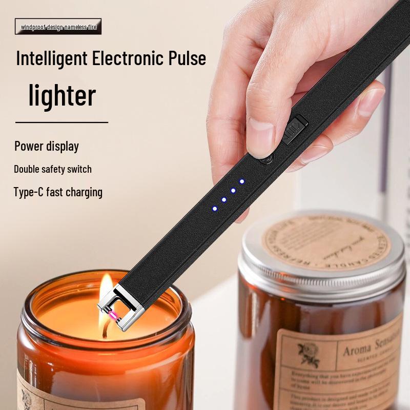 JL896 Rechargeable Pulse Lighter for Candles - Type-C Fast Charge Ignition Gun
