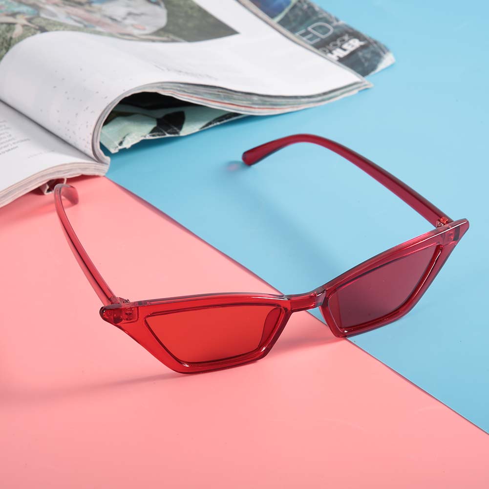 Fashionable Vintage Style Wear Resistant Sunglasses Eyewear Sun Glasses for Female(Red )