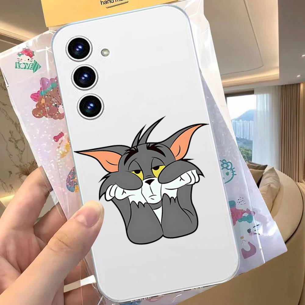 Coque de téléphone mignonne Jerry et Tom Pour Samsung Galaxy Coque transparente A52 A12 A51 S21 Edge S22ULTRA S23 S24 S20LITE Plus Ultra