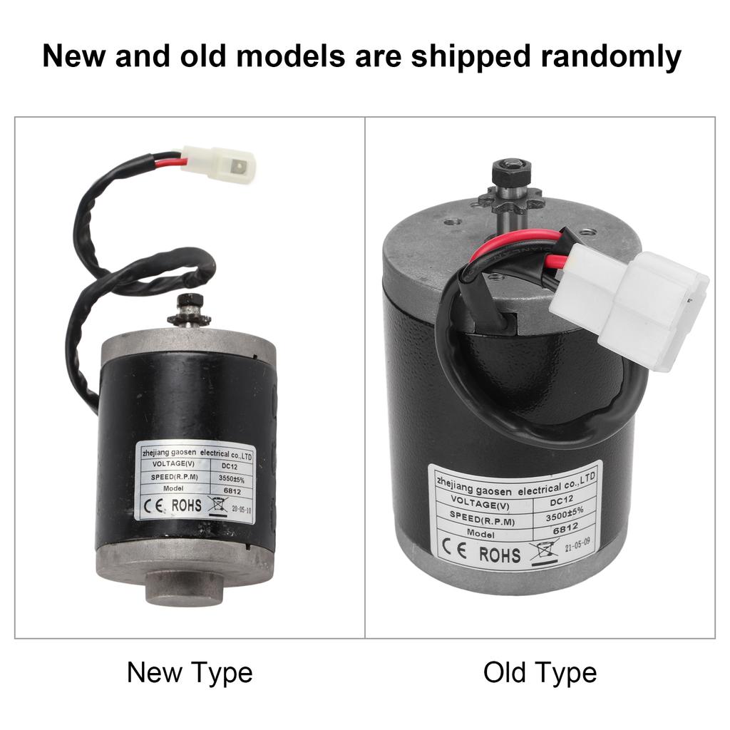 Motor MY6812 DC 12V 100W Robustní Odolný hliník 3550RPM Vysoká rychlost Snadno použitelný elektrický skútrový motor pro cyklistický skútr