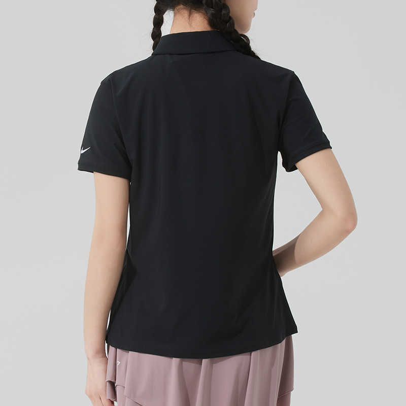 New Nike Sports Life Collection SS25 Polo Shirt Women's Black FQ1575-010