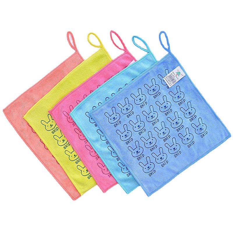 Cute Cartoon Rabbit Microfiber Hand Towel Washcloth