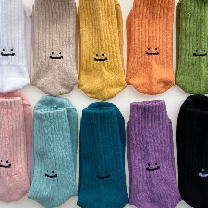 [BIARRITZ] Big Smile Back Logo Socks 10 COLORS