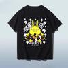 MINISO   Cute Elekid Cartoon Print New T-shirt Men and Women Street Y2K Harajuku Loose Casual Versatile Short-sleeved Top