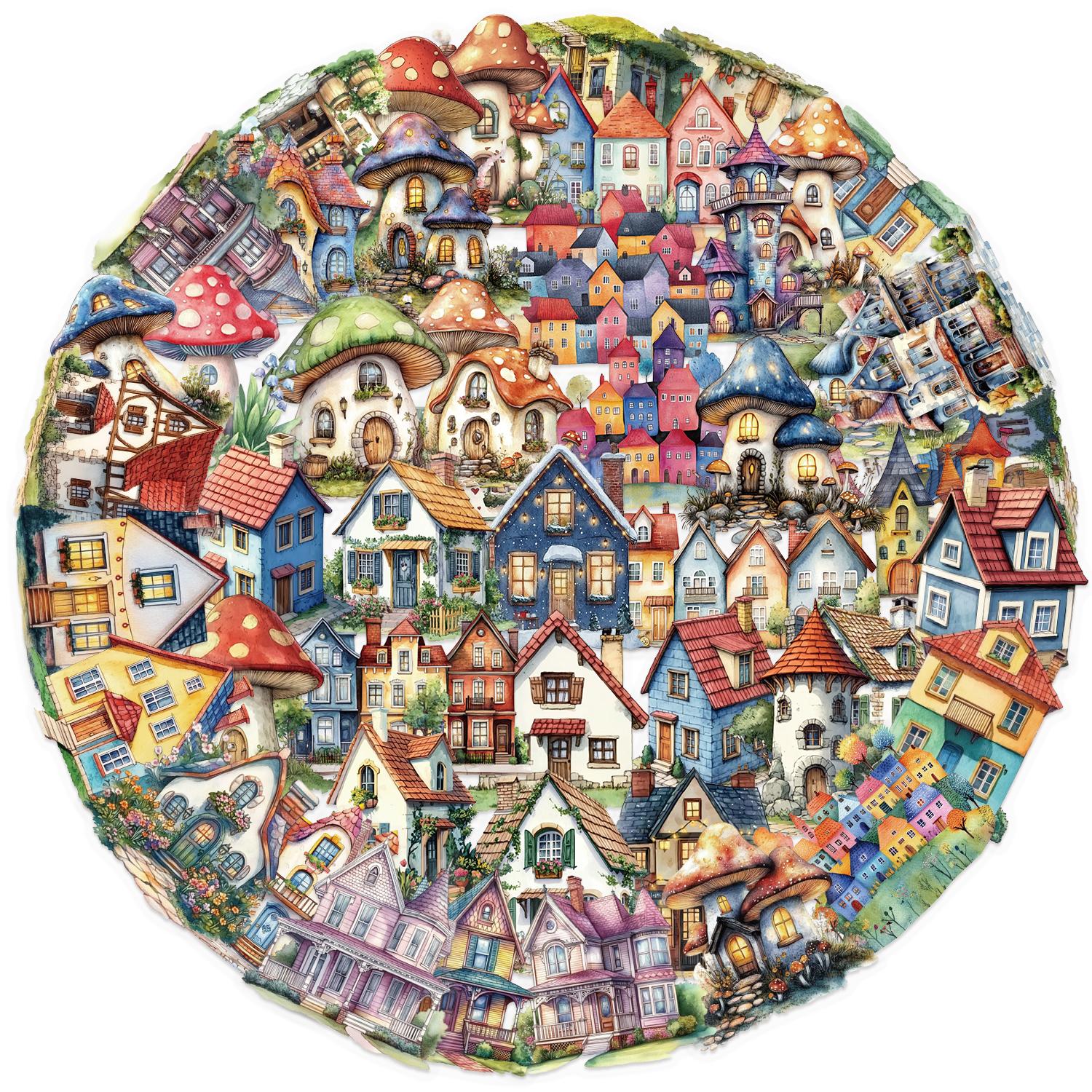 

50 ШТ. Наліпки «Казковий будиночок» Милі мультяшні розмальовані наклейки для чашки, ноутбука, мобільного телефону Водонепроникні наклейки