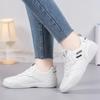 2024Fashion PU Leather Casual Shoes for Women White Breathable Sneakers Brand Anti Slip Lightweight Running Shoes Tenis De Mujer