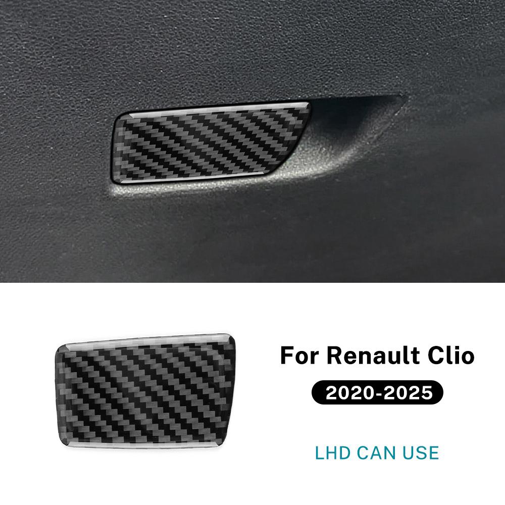 Naklejka wewnętrzna w stylu włókna węglowego do Renault Clio 5 MK5 2020 2021 2022 2023 2024 2025 LHD RHD Panel wewnętrzny