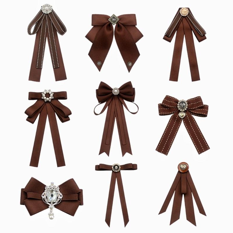 Stylový stužkový límec Motýlek Elegantní ozdoba košile pro módní dámské halenky