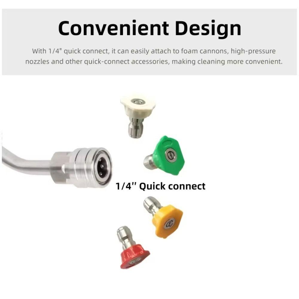 1Pcs 4000PSI Pressure Washer Extension Rod Quick Connect Spray Torch  for Pressure Washer Detailing