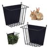 Metal Guinea Pigs Hays Rack Durable Anti Tip Structure Space Saving Cage Feeder For Small Pet