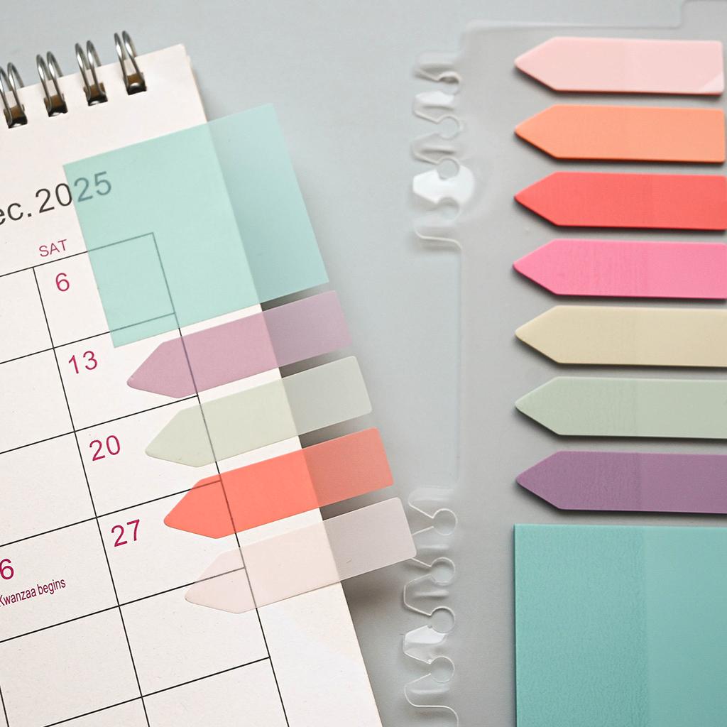 160 Pcs Transparent Colorful Index Creative Memo Pads Office School Stationery Self-Adhesive Stickers Sticky Note Pads