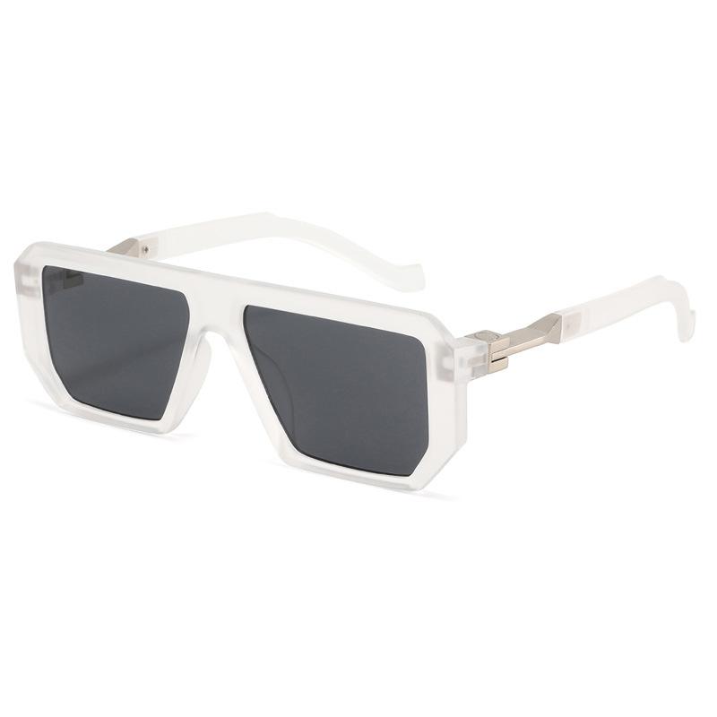 Xiaomi Óculos de Sol Quadrados Y2K para Homens e Mulheres, Haste de Metal Dourado com Decoração, Lentes Piloto Oversized para Festa, Rua, Viagem, Proteção UV400