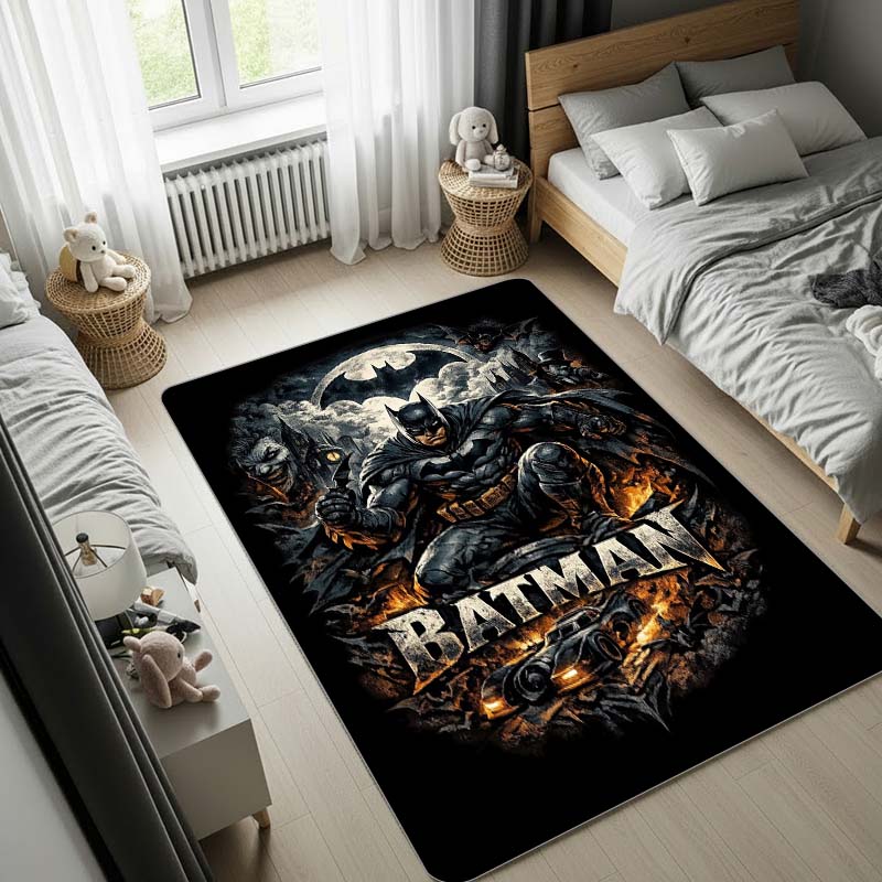 Batman: The Dark Knight Carpet,Bedroom Rug, Doormat,Living Room Rug, Bedside Carpet, Computer Chair Mat, Christmas Gift.