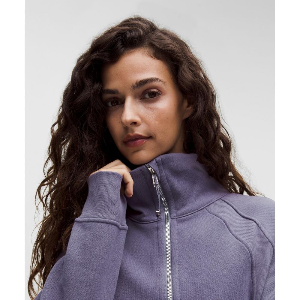 Lululemon Scuba Oversized Funnel Neck Half Zip  Long Grape Mist Silver