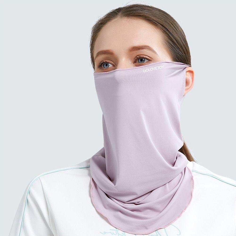 Ochrana krku Hlava Obličej Krk Gaiter Ledová hedvábná maska ​​na opalování Čelenka Šála Obličej Šála