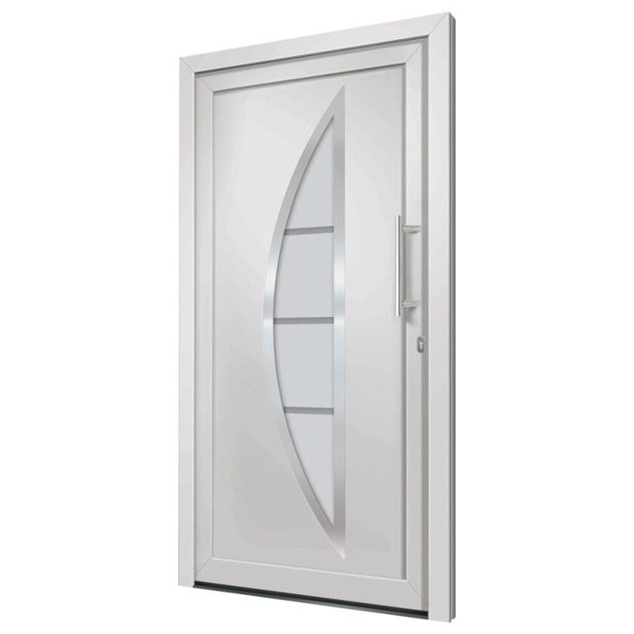VidaXL Porte d'entrée Blanc 88x200 cm