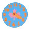 Early Learning Developmental Educational Toy Foam Clock Jigsaw Kids Puzzle Gift