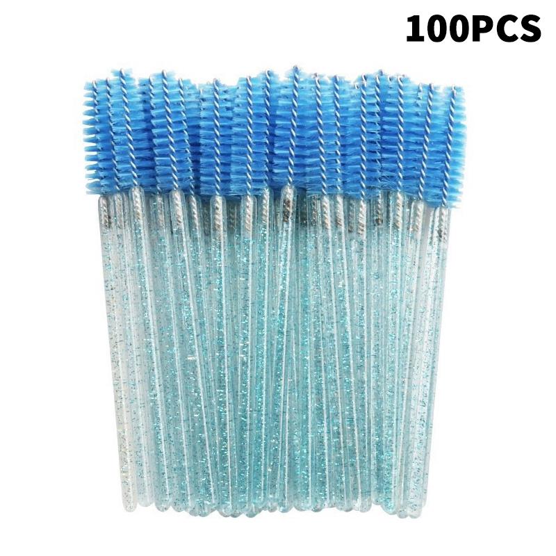Disposable Crystal Eyelashes Brush Comb 50/100Pcs Eye Lashes Extension Mascara Wands Makeup Professional Makeup Beauty Tool