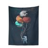 Space Skateboarding Astronaut Tapestry  Unique Cosmic Design Perfect for Bedroom Decor Large Wall Hanging Artwork