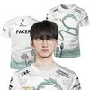 T1 E-Sports Club Faker Ediție Specială Limitată League Of Legends T1 Trendy Tricou 3D Gaming Sport Topuri Unisex Îmbrăcăminte Bărbați