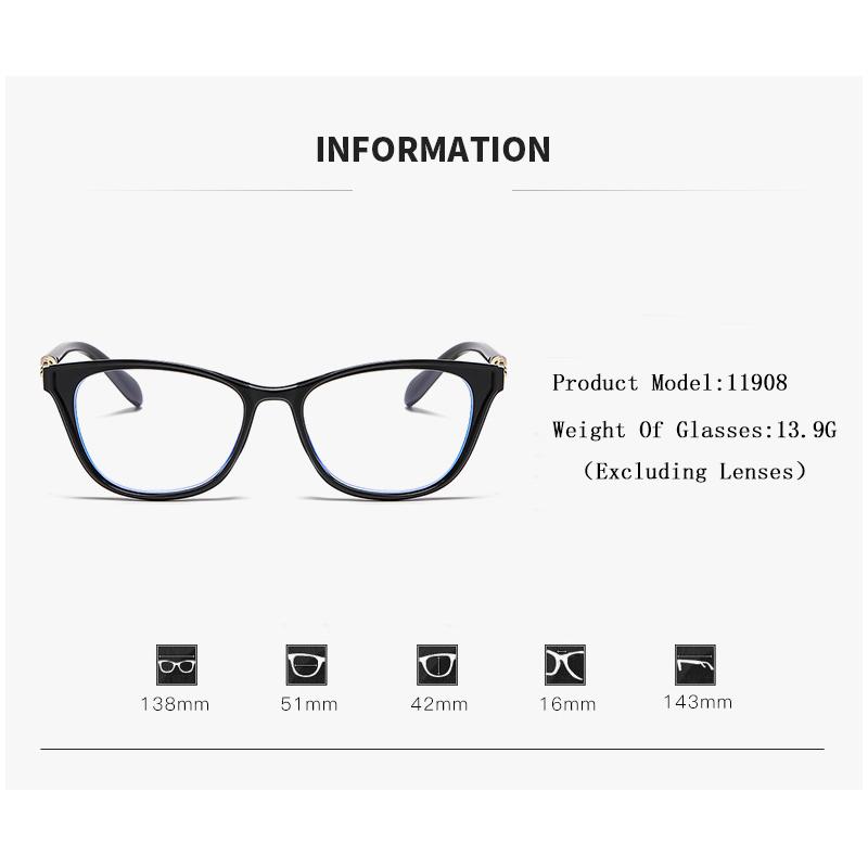 Cat-eye Retro Anti-blue Light Reading Glasses High-definition Fashionable Glasses in European and American Style Reading Glass