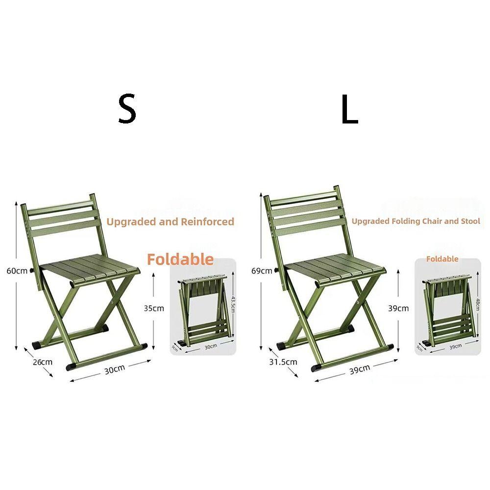 Strong Load-bearing Camping Stool Wear-resistant Patio Seat Portable Folding Chairs  Riding
