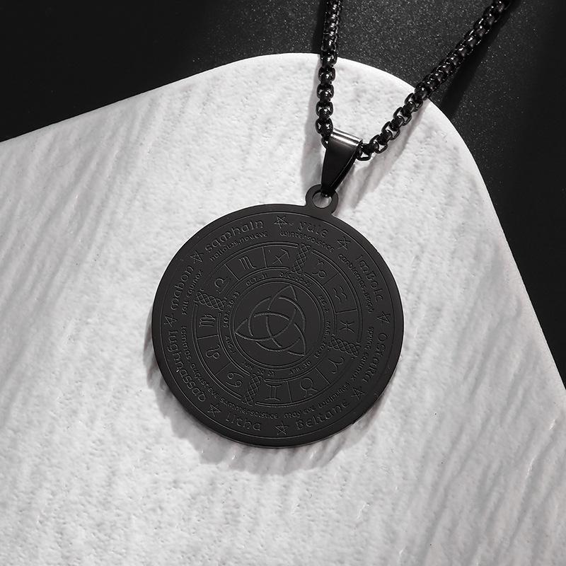 

Новый европейский и американский рунический кулон из нержавеющей стали для мужчин и женщин