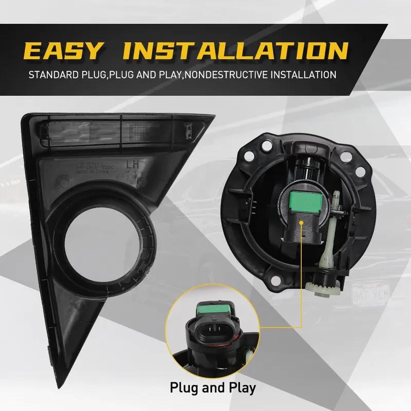 LED Fog Lamp For Toyota AGYA   DRL Daytime Running Lights Halogen Assembly Headlight With Cover Wires Car Accessories