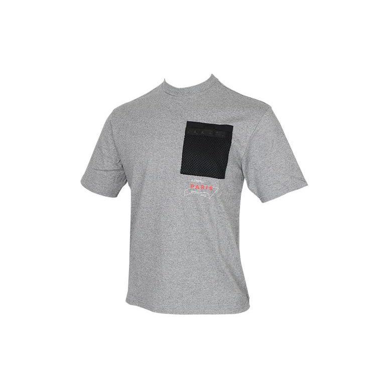 Nike T Shirts Men's Gray Crew Neck Moderate Straight Fit DM3103-010