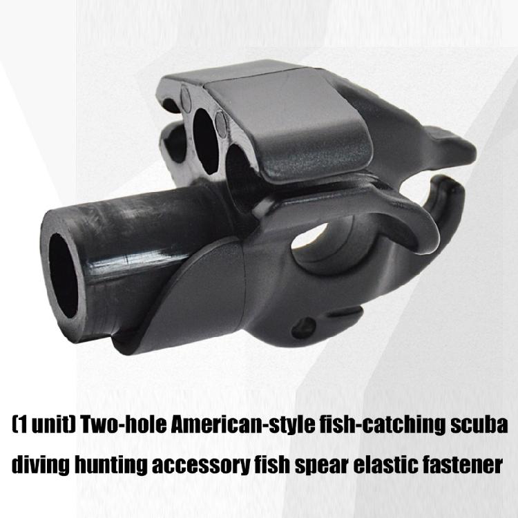 Underwater Spearfishing Band Locking Device With Double Fixation Point Corrosions Resistant ABS Construction For Diving