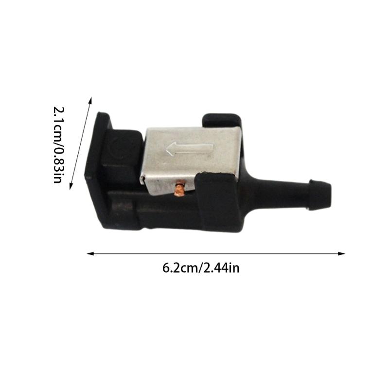 Conector Universal de Manguera de Barco de 6 mm para Línea de Combustible con Doble Sello Resistente a la Corrosión Acoplador para Sistema de Combustible de Motor Fuera de Borda