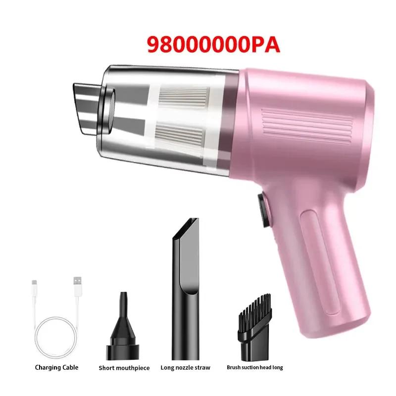 Home Vacuum Cleaner with Dual Functions of Blowing and Suction, Indoor Desktop Cleaning, Handheld Hair Dryer, Car Vacuum Cleaner