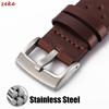 Breathable Cowhide Watch Strap for Omega for Seiko Watch Band 20mm 22mm Oil Wax Leather Wristband Men Women Bracelet Accessories