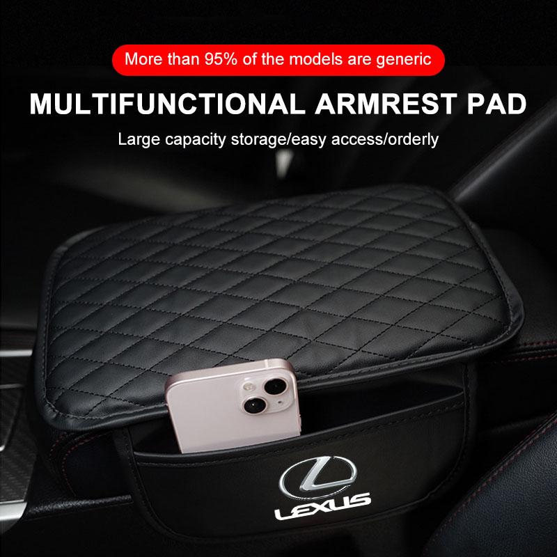 PU Leather Car Armrest Mat Tissue Boxes Height Pad Armrest Box For Lexus CT200H ES350 GX460 470 IS250 LS460 NX300 RX300 350 450H VU8