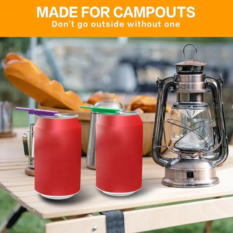New 6PCS Simple Bottle Opener Reusable Easy Can Opener Sealed Drink Beer Cola Opener Lid Remover Kitchen Supplies Camping Tools