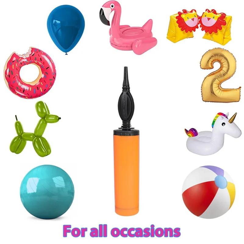 Mini Plastic Hand Balloon Pump Randomly Color for Foil and Latex Balloons Air Inflator Pump Portable for Party Accessories