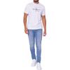 Calvin Klein Round Neck Letter Straight Cut Short Sleeve T-Shirt Unisex T-Shirts White 00040EM286-YAA