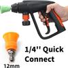Car Washer Fan Spray Nozzle Head with Soft Rubber Sleeve High Pressure Cleaning Gun Convenient  Cleaning Tool Accessories