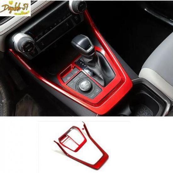 Red Console Gear Shift Box Panel Trim 3pcs Fits For Toyota RAV4 - New