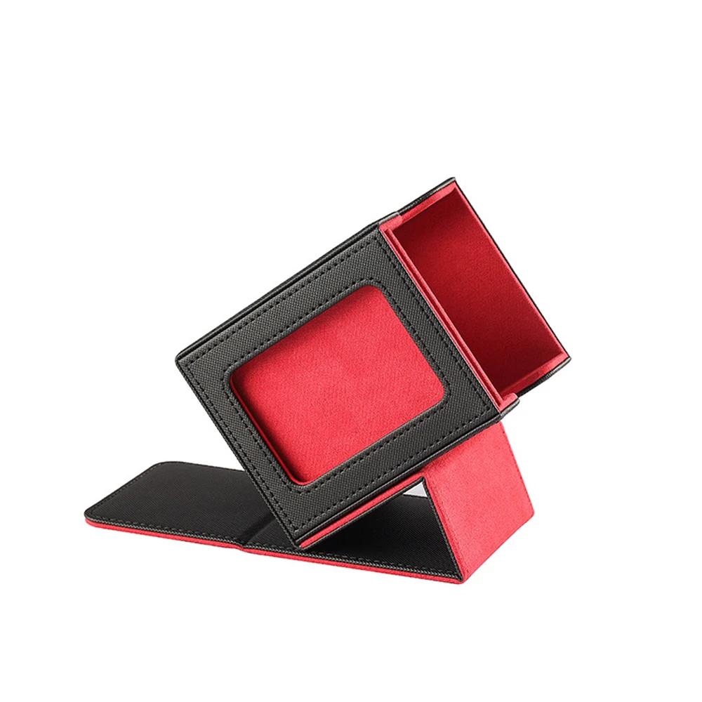 Game Collection Cards Deck Storage Box PU Leather Card Organizer for MTG TCG 100+ Cards Deck Holder Durable Collector Case