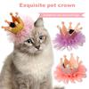 Pet Crown Decor Delicate Anti-fall Pet Headgear Princess Dog Hairpin for Decor