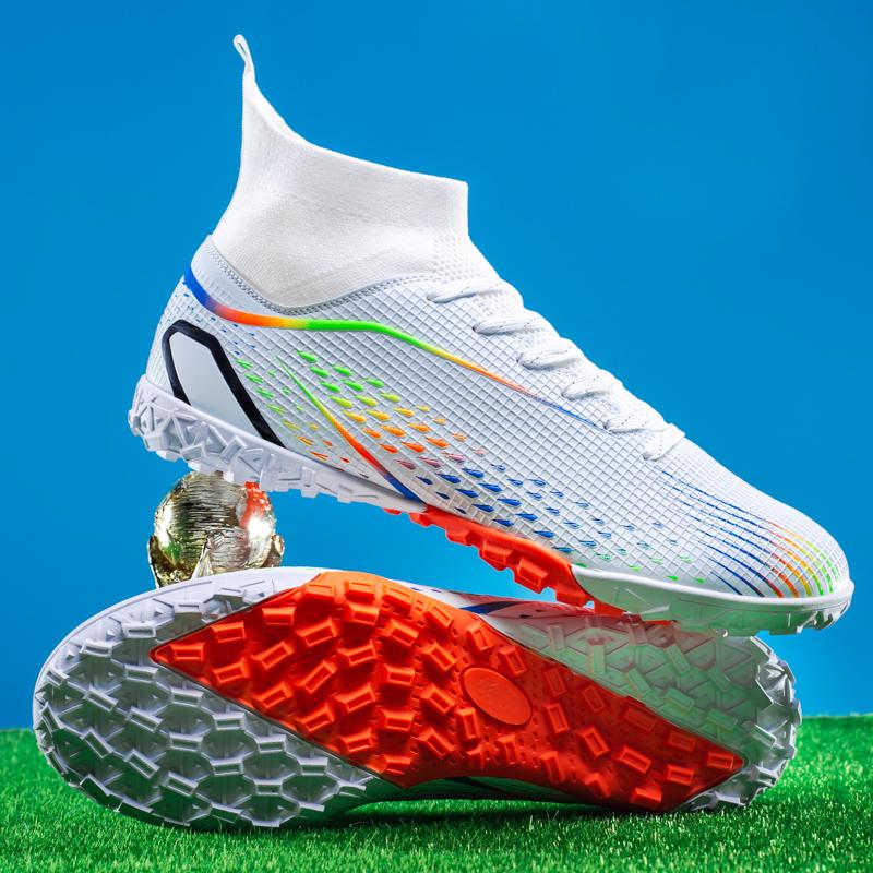 Men Football Boots Original FG/TF High Ankle Cleats Sports Shoes Youth Professional Women Outdoor Soccer Training Sneakers