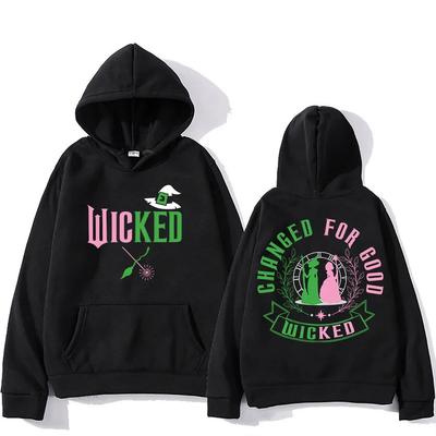 Wicked Hooded for Autumn/Winter Manga Women Hooded Retro Sweatshirt Funko Pop Comfortable Punk Clothes Sudaderas Casual Pullovers