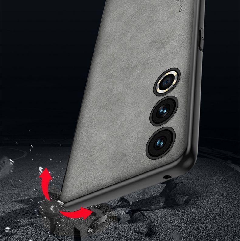For Meizu 21 Skinsheep Leather Case Cover For Meizu 21 Pro 21pro Matte Silicone Full Protection Shockproof Soft Bumper