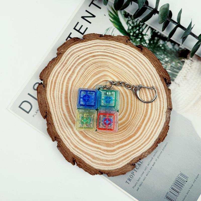 Mechanical Keyboard Mute Shaft Tester Sugar Cube Press Key Decompress Toy Key Pendant Vent Decompressor Button