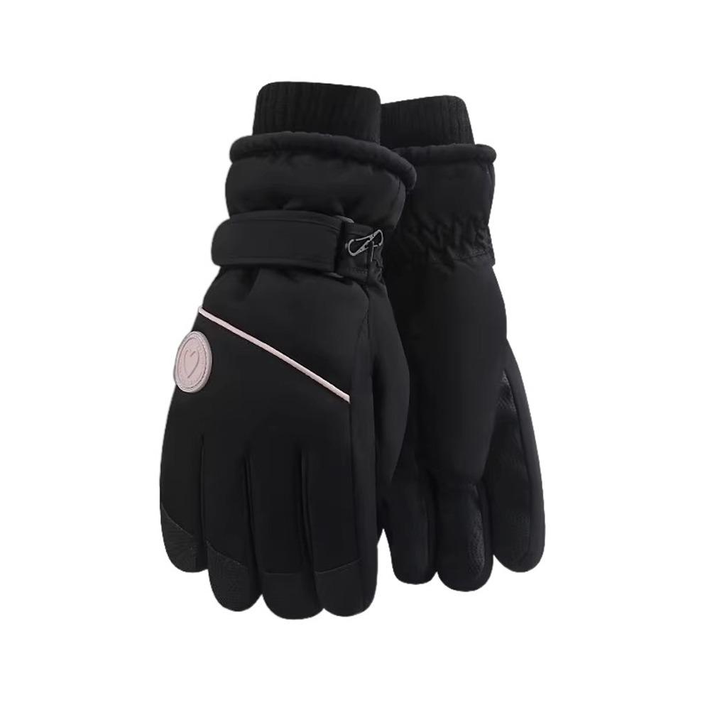 Touchscreen Plush Warm Riding Gloves Fleece Lined Cycling Mitten for Women  Sports