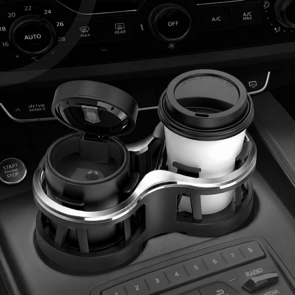 Adjustable Dual Cup Holder 2 in 1 Beverage Holder Car Cup Expander For Car Interior Drink Storage