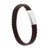 Trendy Unisex Leather Bracelet with Magnetic Clasp - Handcrafted Simple Design