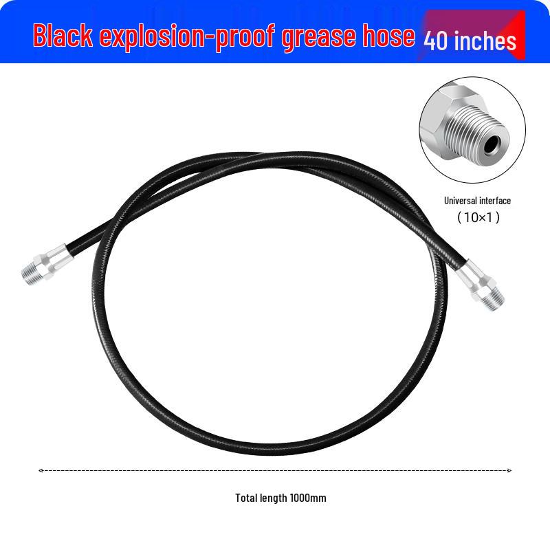 Excavator Oil Leak-Proof Grease Gun Tip: Flat & Sharp Mouth, Thickened Universal Tube, Pneumatic Soft/Hard Tube Accessories.