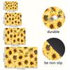 1Pcs Rubber Drying Mat With Colorful  Print For Coffee Shop Restaurant Kitchen Carpet Tableware Durable Diatom Mud Table Mat Pet Mat Coffeeware